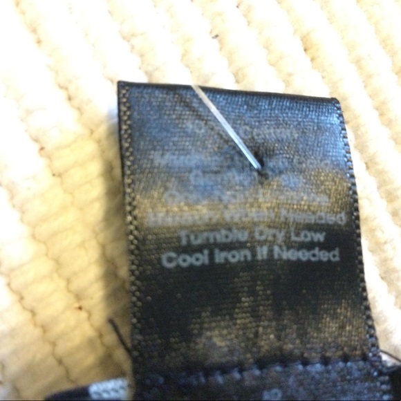 AnnTaylor Black lightweight rib knit, 100% cotton stretch. XL, L26”, 3/4 sleeves - Picture 4 of 4